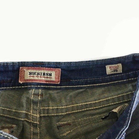 Women’s MEK DNM Bombay Bermuda Blue Denim Jean Spring Summer Shorts Sz - 29 - Picture 3 of 5